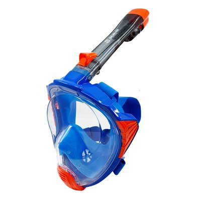 Masque de plongée intégral Scaup® «Exumas» avec tuba pliable pour enfants Masque de plongée intégral Scaup® «Exumas» avec tuba pliable pour enfants